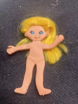 Ideal Flatsy Doll- Vintage- Rooted Blond Hair- 4  5/8”H • $7