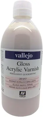 Vallejo Model Color 500 Ml Gloss Acrylic Varnish White • £23.13