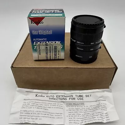 Kenko M-AF Automatic Extension Tube Set DG 12mm 20mm 36mm For Minolta-AFXi OVP 1 • $69.95