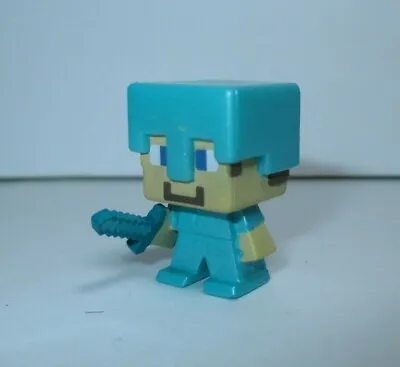 Minecraft Mini-Figures 1  Steve In Diamond Armor Mini Action Figure Mojang • $4.75