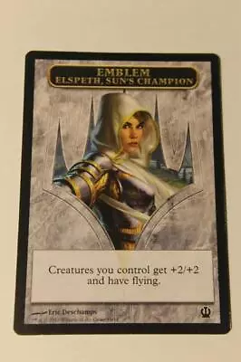 MTG Elspeth Sun's Champion Emblem X1- -Theros-Lightly Played • $4