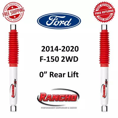 Rancho RS5000X 0  Rear Lifted Gas Shocks Pair For 14-20 Ford F-150 Pickup 2WD • $132.64