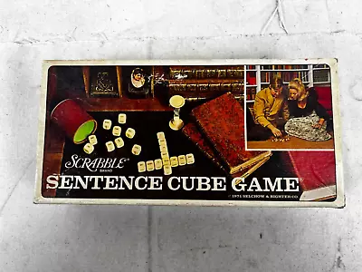 Vintage 1971 Scrabble Sentence Cube Game Selchow & Righter USA Made Pre-Owned • $19.95