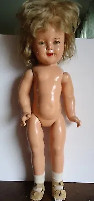 Antique Composition Ideal Shirley Temple Doll C.1930s Ex. Cond . 18-20 Inch • $150