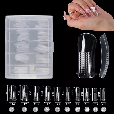 120 PCS Quick Poly Building Gel Mold False Nail Tips Extension Forms Nail Art US • $7.99