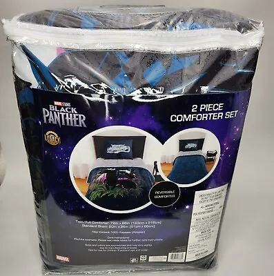 Marvel Black Panther 2 Piece Twin/Full Comforter Set - Legacy Collection - NEW • $26.99