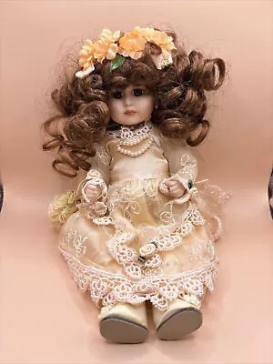 Marie Osmond MORGAN 1996 Tiny Tot Porcelain Doll Curly Hair Cheryl Robinson • $9.99