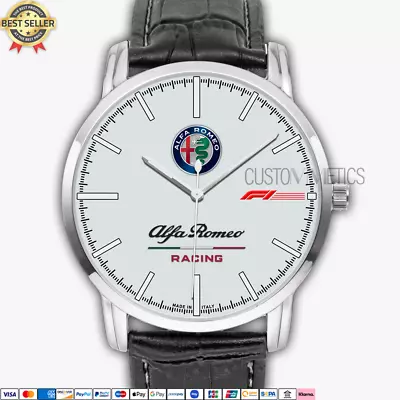 $37.90 • Buy Alfa Romeo Racing F1 Team Logo AR09 Quartz Watch Stainless Steel Mens Wristwatch