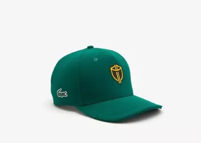 LACOSTE Sports Unisex Presidents Cup Crocodile Logo Green Hat  S/M (MSRP $80) • $28.99