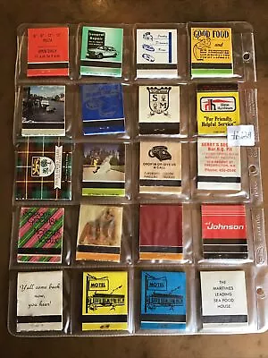 Lot Of 20 Mixed Vintage New Brunswick NB. Etc Empty Matchbook Covers  #129 • $7.28