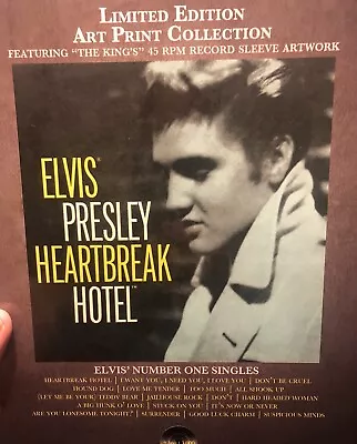 Limited Edition “Elvis Presley” Art Print Collection - Elvis’ Number One Singles • $19.95