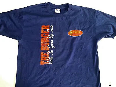 T Shirt Vintage 90s McDonald's Arch Deluxe Burger Employee Fast Food XL • $14