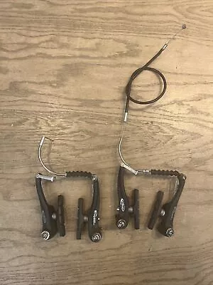 $42.99 • Buy Avid Single Digit 3 V-Brake Mountain Bike Caliper Set Front Rear Pair Black