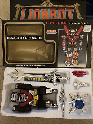 Vintage 1980s Voltron Lionbot Diecast Black Lion & Weapons - In Box! • $400