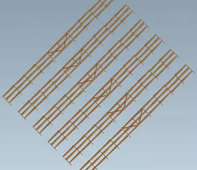 Faller 180408 HO Scale Bonanza Fence -- Kit - 53-1/8  135cm Total Length • $9.99