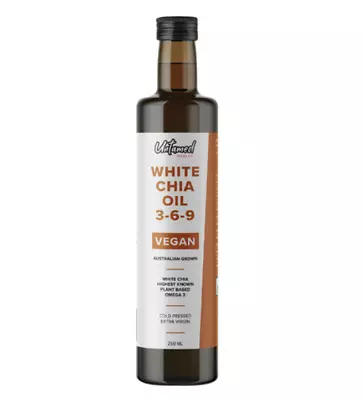 Untamed Health White Chia Seed Oil 3-6-9 Plant Based Omega - 250ml • $20.95