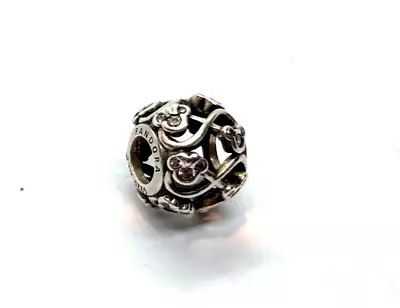 Pandora Sterling Silver 925 ALE CHARM.  DISNEY MICKEY MOUSE CZ'S • $16.95