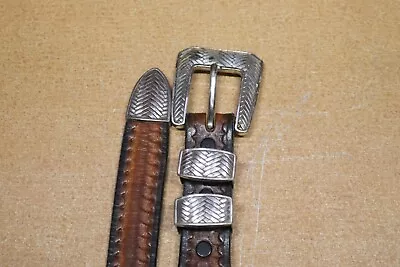 Western Leather Belt Cowboy Rodeo Casual Leather Belt • $25