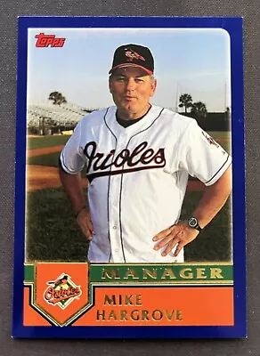 2003 Topps Baltimore Orioles Baseball Card #264 Mike Hargrove Manager • $1.49