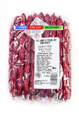 Tillamook Country Smoker - Hunters Sausage Stick 36 Ct Bulk 1 Lbs Beef & Pork • $31.02