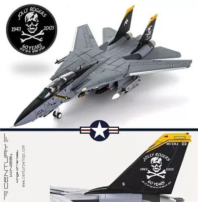 Century Wings 1/72 CW001637 F-14B Tomcat USN VF-103 Jolly Rogers 60y Anniversary • $289