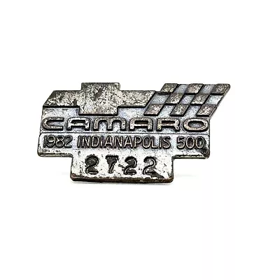 VTG 1982 Camaro Indy 500 Pit Pass Badge Pin #2722! 102 • $29.99