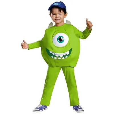Mike Wazowski Costume Toddler Monsters Inc Halloween Fancy Dress • $29.82