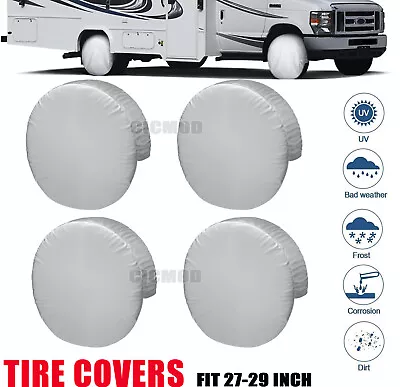 4pcs 27-29  Tire Cover Waterproof Wheel Tyre Protector Bag For Car Caravan Truck • $33.29