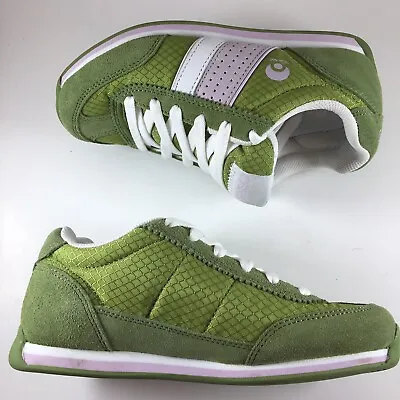 Osiris Sonic Girls Green Low Top Skateboard Sneakers Shoes Womens Size 5.5 • $37