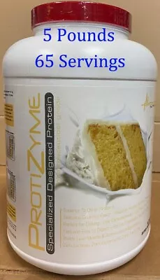 METABOLIC NUTRITION PROTIZYME 5 Lb Not A (4Lb) 65 Servings Vanilla Cake Flavor • $59.99