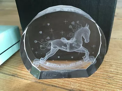 Crystal Treasures Rocking Horse Ornament Gift Boxed Christening New Born Baby • £8.99