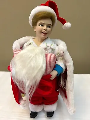$15 • Buy Scotty Plays Santa Vintage Porcelain Norman Rockwell Collection Doll