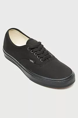 Vans Authentic Black/black Mens 5 Womens 7.5 • $57