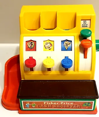 Vintage Toy 1974 Fisher Price Cash Register Everything Works #926 Pretend Play • $11.98