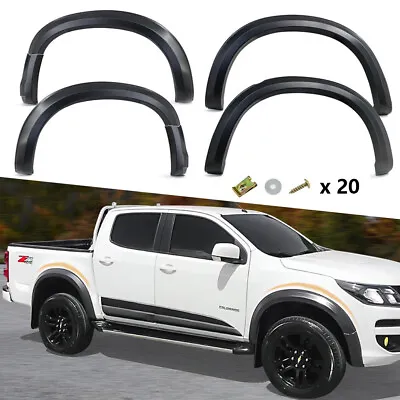 Fender Flares For Holden Colorado RG 2017-2021 Black Wheel Arch Guard Widen 30mm • $199.49