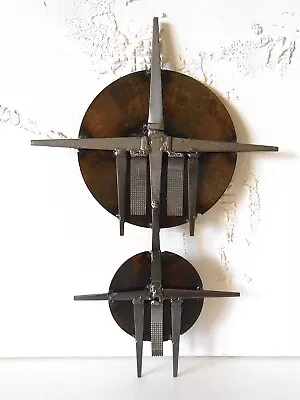 Brutalist Metal Max Kreg Nail Art Wall Sculpture Abstract Mid Century Modern Art • $50