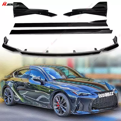 $145.19 • Buy For 21-23 Lexus IS350   F-Sport Front Rear Bumper Lip Spoiler Side Skirt