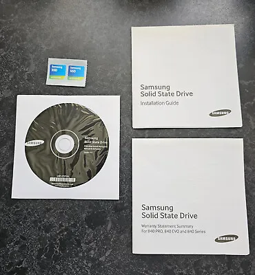 Samsung 840 SSD Driver Version 4.0  + Documentation - LA81-01016A • £10.99
