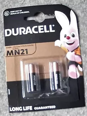 Duracell L1028 LRV08 A23 MN21 Batteries-Pack Of 2-Expires 2028 • £3.70