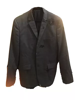 Absodeitly Custom 42R H&M Slim Fit Grey Mens Suit Jacket • $0.99