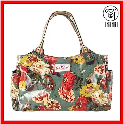 Cath Kidston Day Bag Handbag Grab Everyday Bag Autumn Bloom Floral Oilcloth CD14 • £24.99