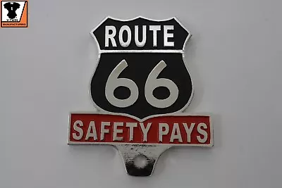 Route 66 License Plate Topper Indian Custom Sportster TC-88 EVO Shovel Knuckle • $27.80