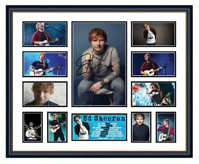 Ed Sheeran Divide 2018 Australian Tour Signed Photo Limited Edition Frame • $129.99