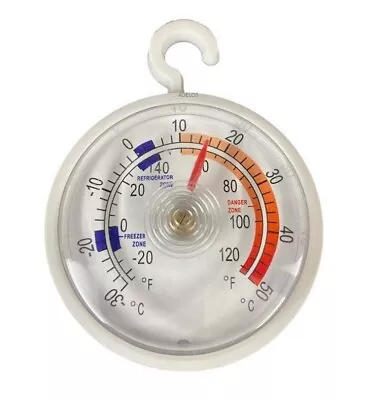 £3.39 • Buy Dial Fridge/Freezer Thermometer/Kitchen Appliance - With Hanging Hook Must Have