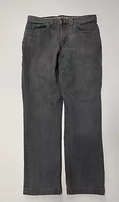 Duluth Trading Carpenter Jeans Mens 34 X 30 Standard Fit Double Flex Gray Denim • $15.95