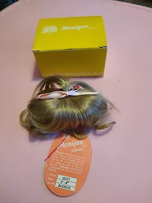 Monique CINDY Doll Wig SIZE 8-9 Blonde Cute Toddler/Baby Style Wig Full Cap NWT • $10.50