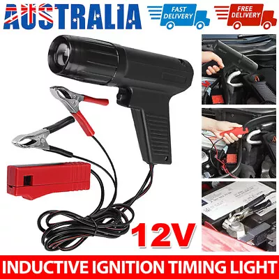 12V Professional Digital Inductive Timing Light Engine Ignition Timings Detector • $28.45