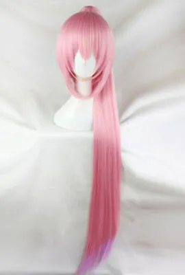 Vocaloid Megurine Luka Straight Long Pink Cosplay Wig 120cm Kimono Version • $31.90