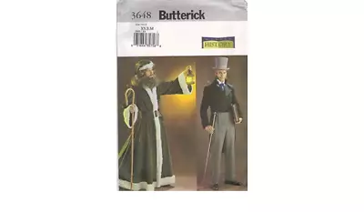 3648 BUTTERCK History - ROBE & TopCOAT PANTS - Mens Sz XS/S/M 30-40 Ch DICKENS • $29.95