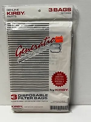 3 Genuine Kirby Vacuum Cleaner Bags G3 G4 G5 G6 G7 Sentria Ultimate Diamond Bag • $9.25